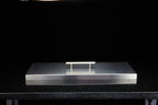 Fire Pit Cover for 18" x 6" Rectangular Burner Pan, Stainless Steel (21" x 9" x 1")