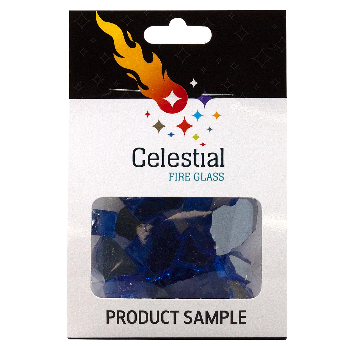 Tempered Fire Glass - 1/2" Meridian Blue Reflective