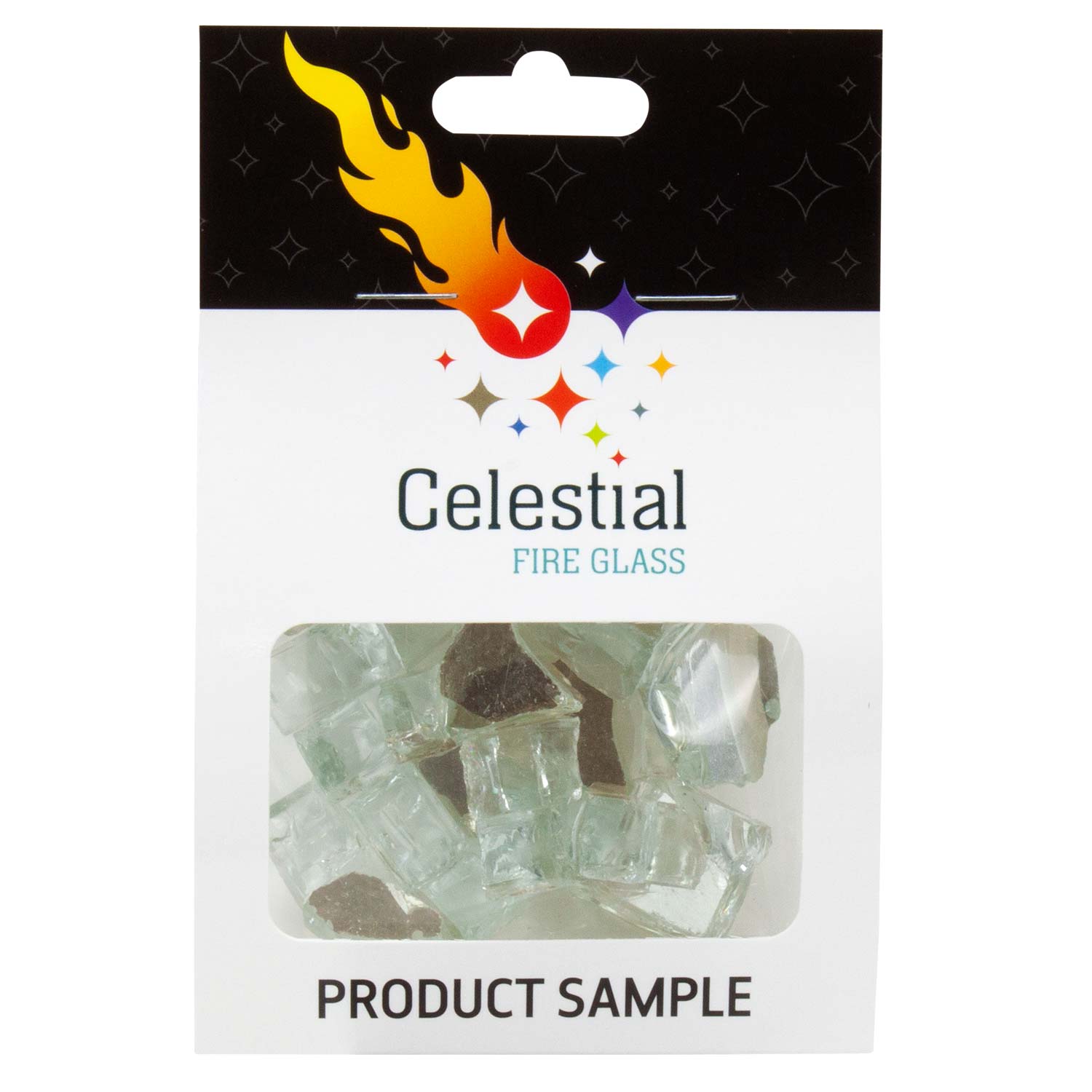 Tempered Fire Glass - 1/2" Platinum Moonlight Reflective