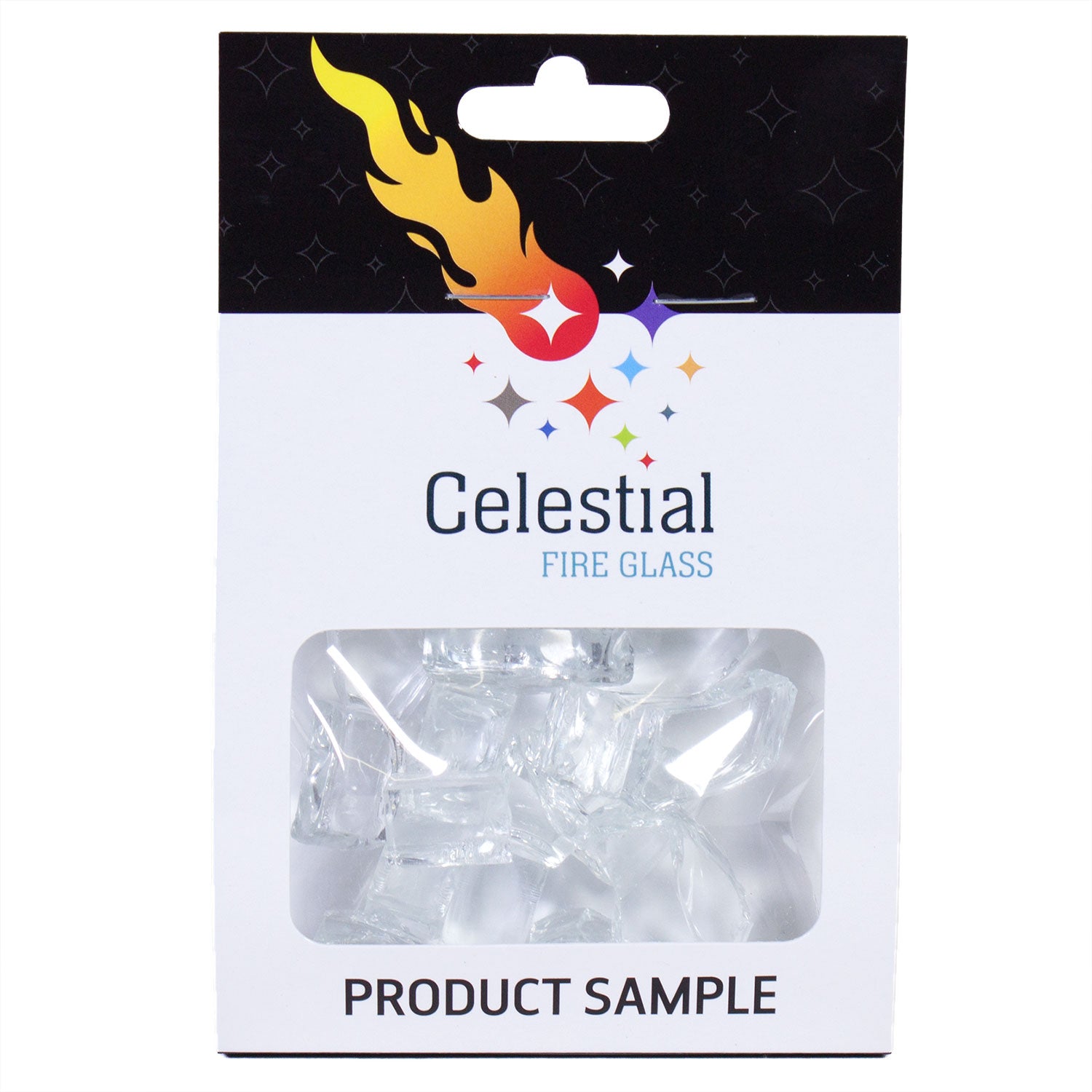Tempered Fire Glass - 1/2" Diamond Starlight Clear