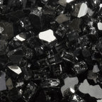Tempered Fire Glass - 1/2" Dark Matter Black Reflective