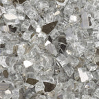 Tempered Fire Glass - 1/2" Diamond Starlight Reflective