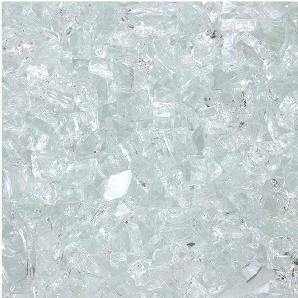 Tempered Fire Glass - 1/2" Diamond Starlight Clear