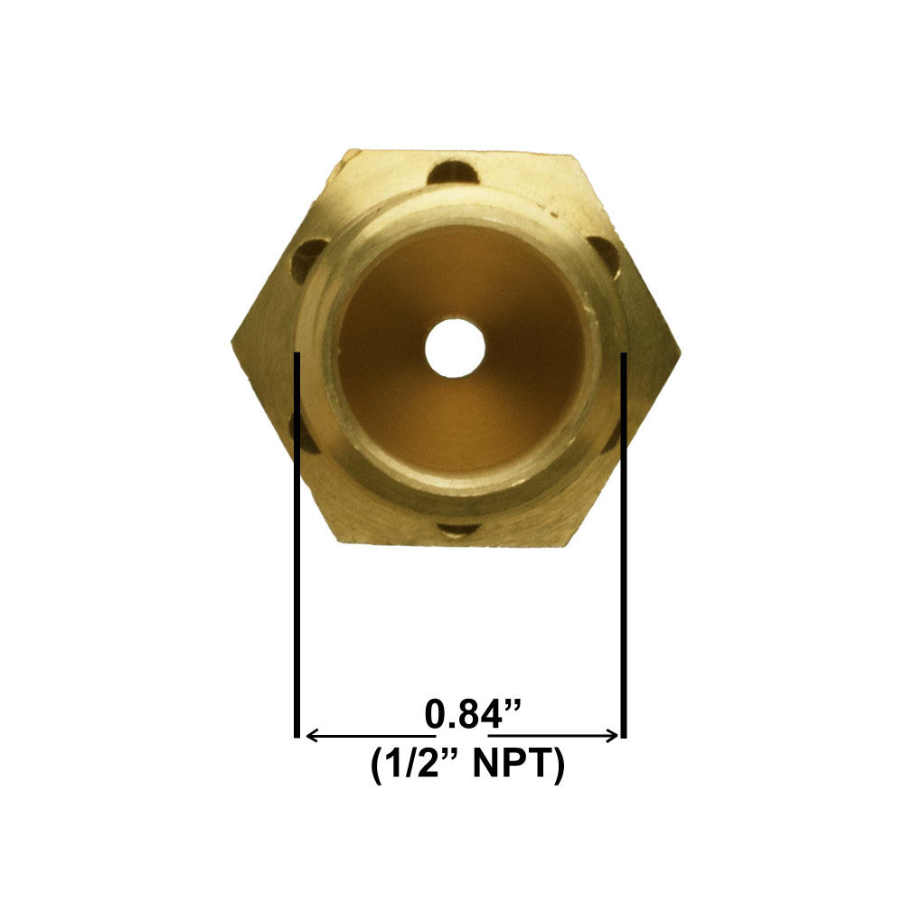LP Propane Gas Air Mixer Valve, 1/2", Solid Brass, 300K BTU
