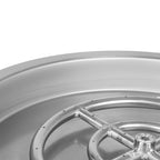 Close up of the burner ring and 304 stainless steel