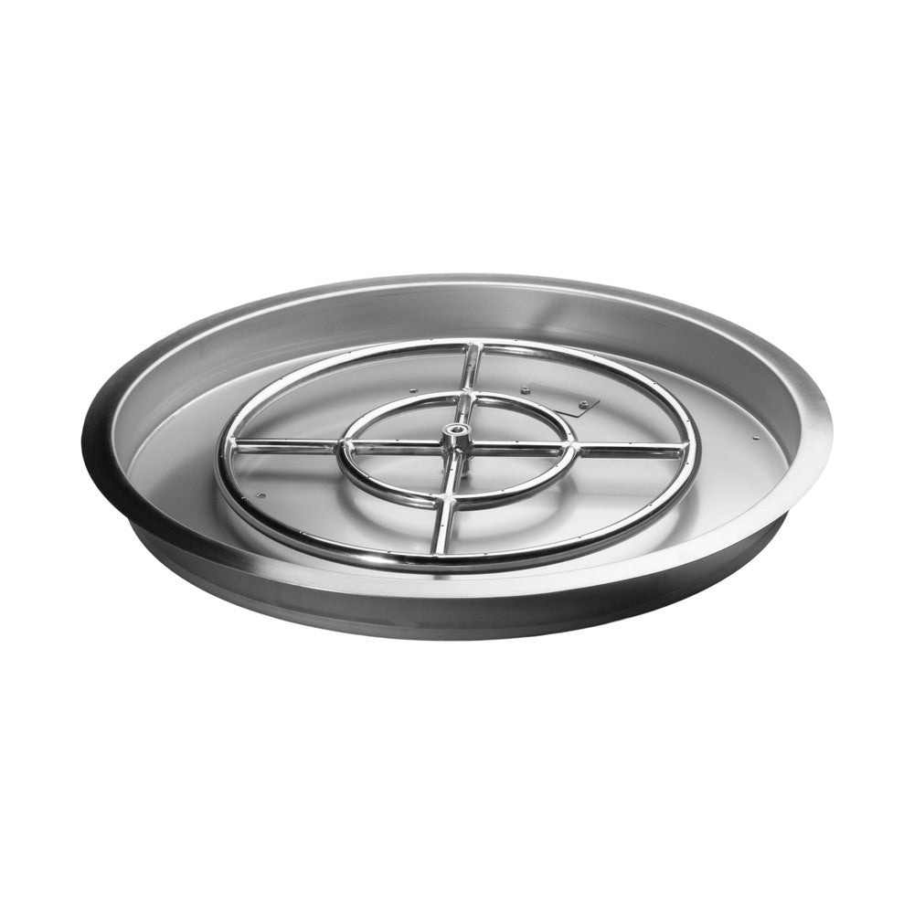 25" Round Burner pan for propane or natural gas fire pits