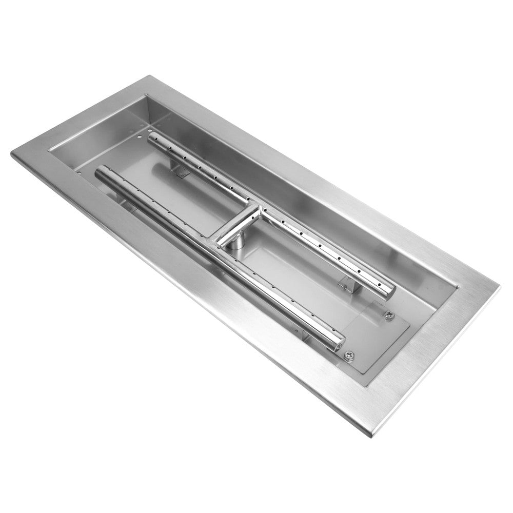 Celestial Fire Glass 18" x 6" fire pit burner pan