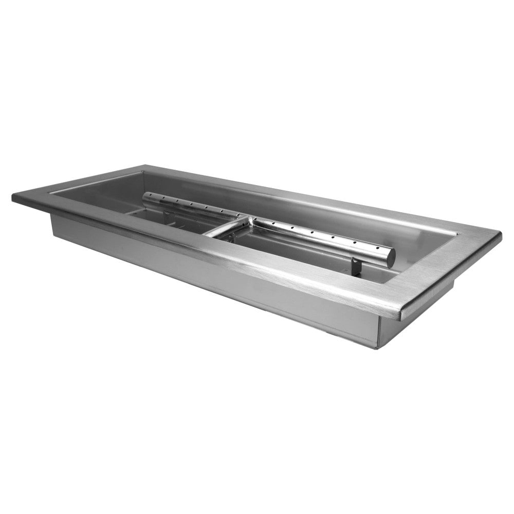 18" x 6" fire pit burner pan
