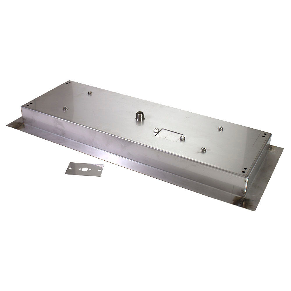 Bottom view of 24 x 8 Gas Fire Pit Pan