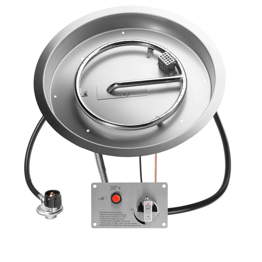 19" Round CSA Certified Fire Pit Burner DIY Kit.