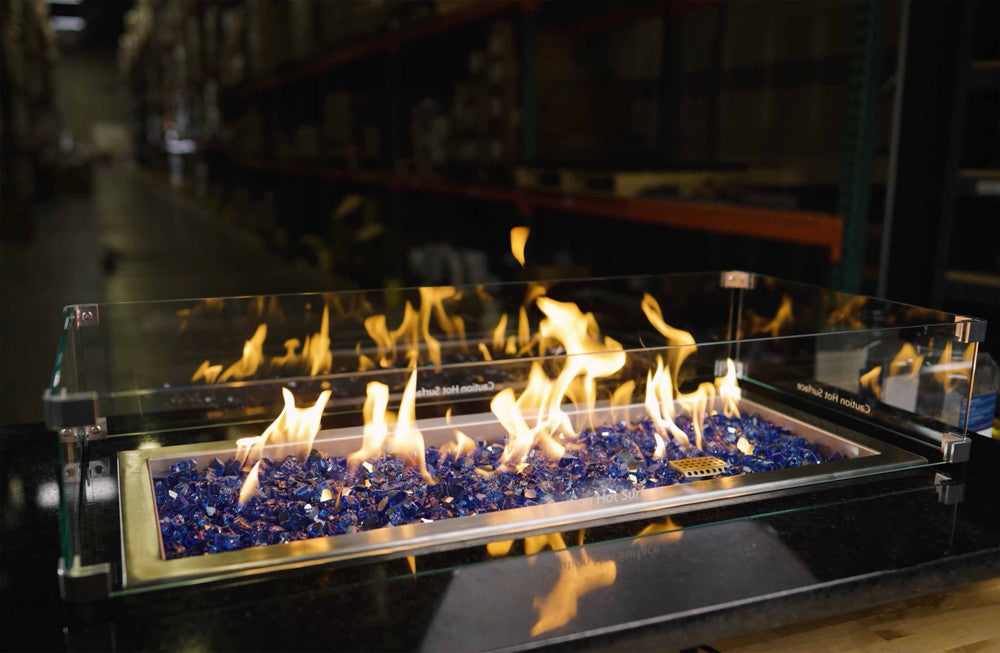 Flame guard around a 30" x 10" CSA Burner kit