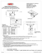 Spec Sheet for HPC Fire 24" x 12" Remote Start Burner