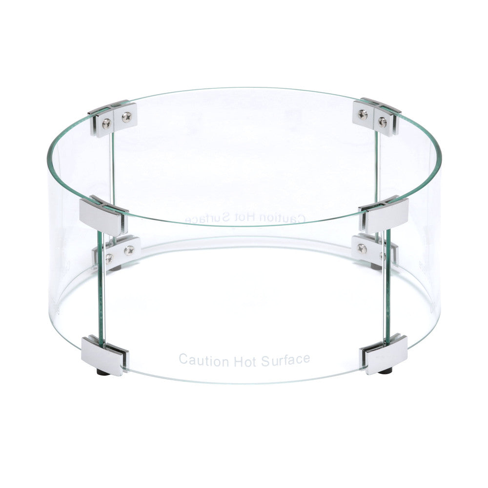 Tempered Glass Flame Guard for 10" Round Fire Pit