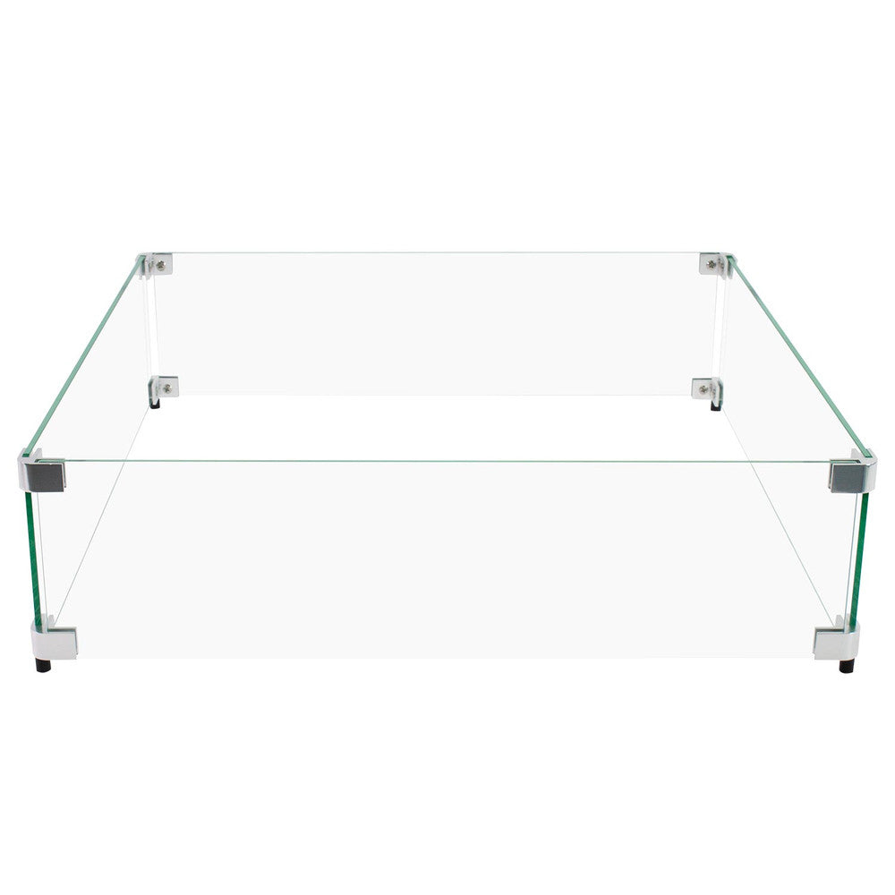 18" Square Flame Guard for Fire Pit Wind Protection