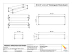 Specifications of Flame Guard for 30" x 6" Fire Pit