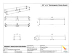Specifications of Flame Guard for 48" x 6" Fire Pit