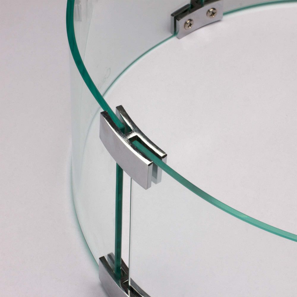 Connecting hardware for a 17" x 6" flame guard made for 13" round fire pits