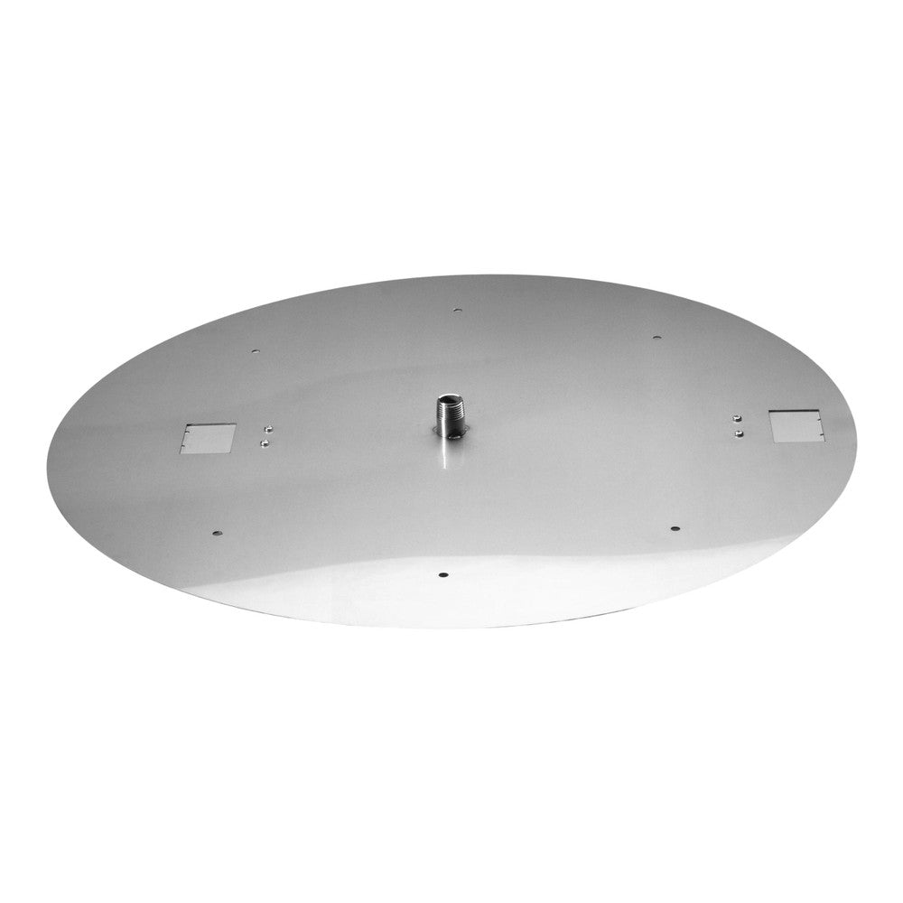 24" round flat burner pan - burner ring not included
