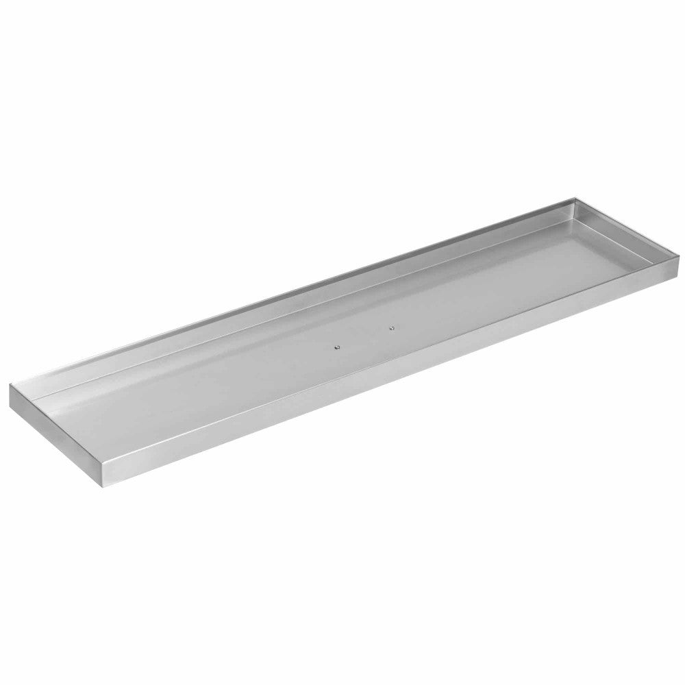Fire Pit Cover for 36" x 6" Linear Burner Pan, Stainless Steel, Wrapped Edge (39" x 9" x 1.5")