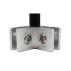 Flame Guard Corner Glass Connector with Rubber Feet -- Bottom Corner Connector
