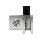 Flame Guard Corner Glass Connector with Rubber Feet -- Bottom Corner Connector