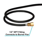 How to connect the Connection Kit for Natural Gas Fire Pit to a burner pan
