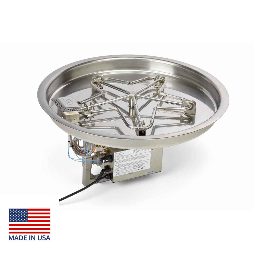 HPC Fire Round Remote Start Fire Pit Insert