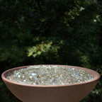 Platinum Moonlight Fire glass in a bowl