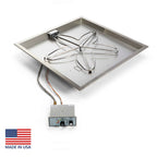 HPC Fire 18" Square Fire Pit Burner Pan