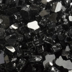 1/2" Dark Matter Black Reflective Fire Glass
