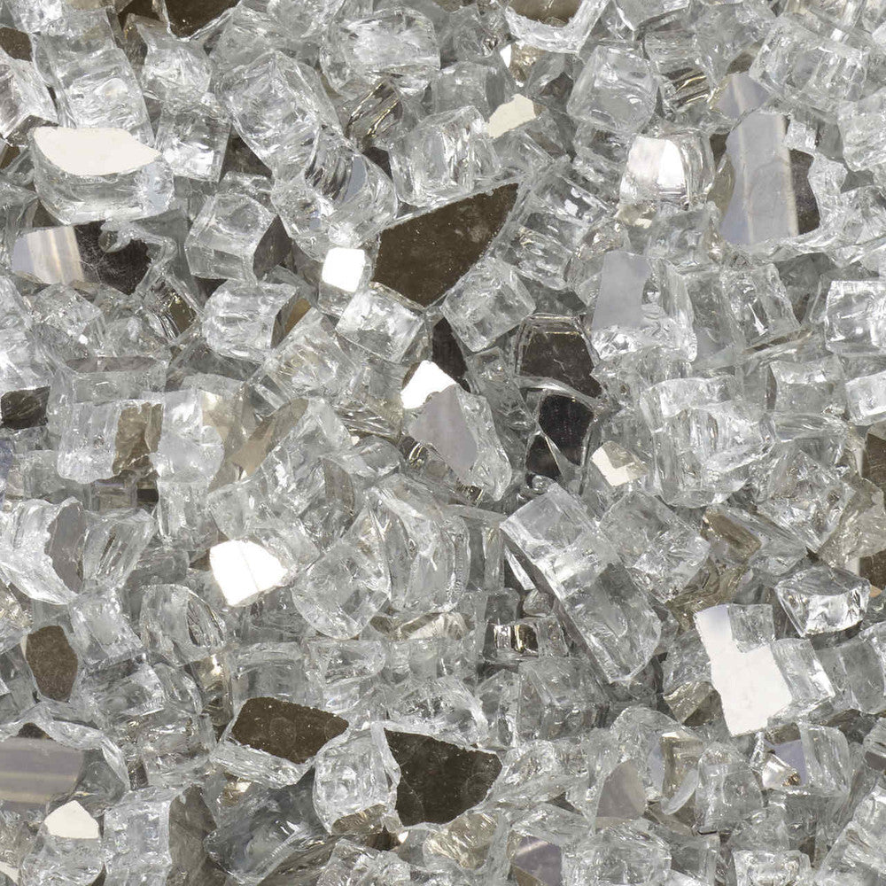 1/2 inch Diamond Starlight Reflective Tempered Fire Glass