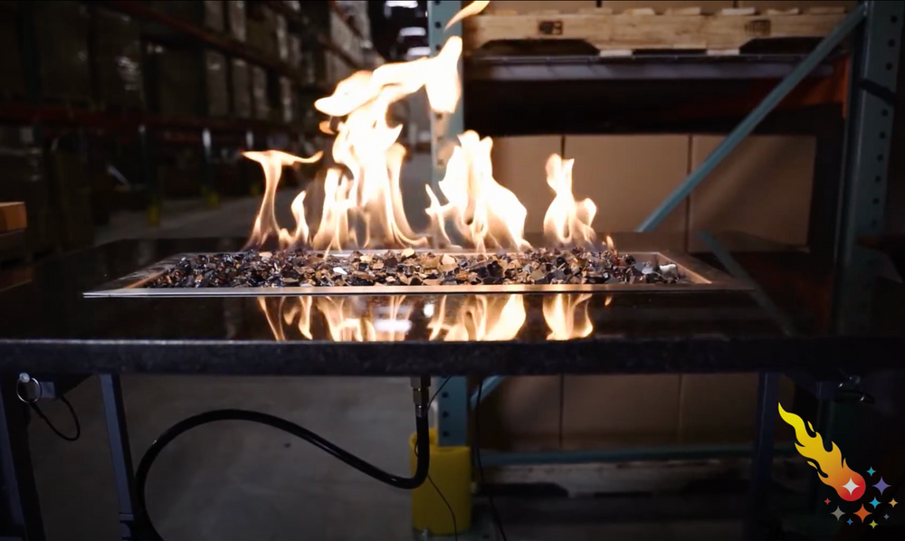 Tempered Fire Glass - 1/2" Interstellar Gray Reflective