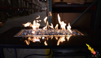 Tempered Fire Glass - 1/2" Neptune Blue Reflective