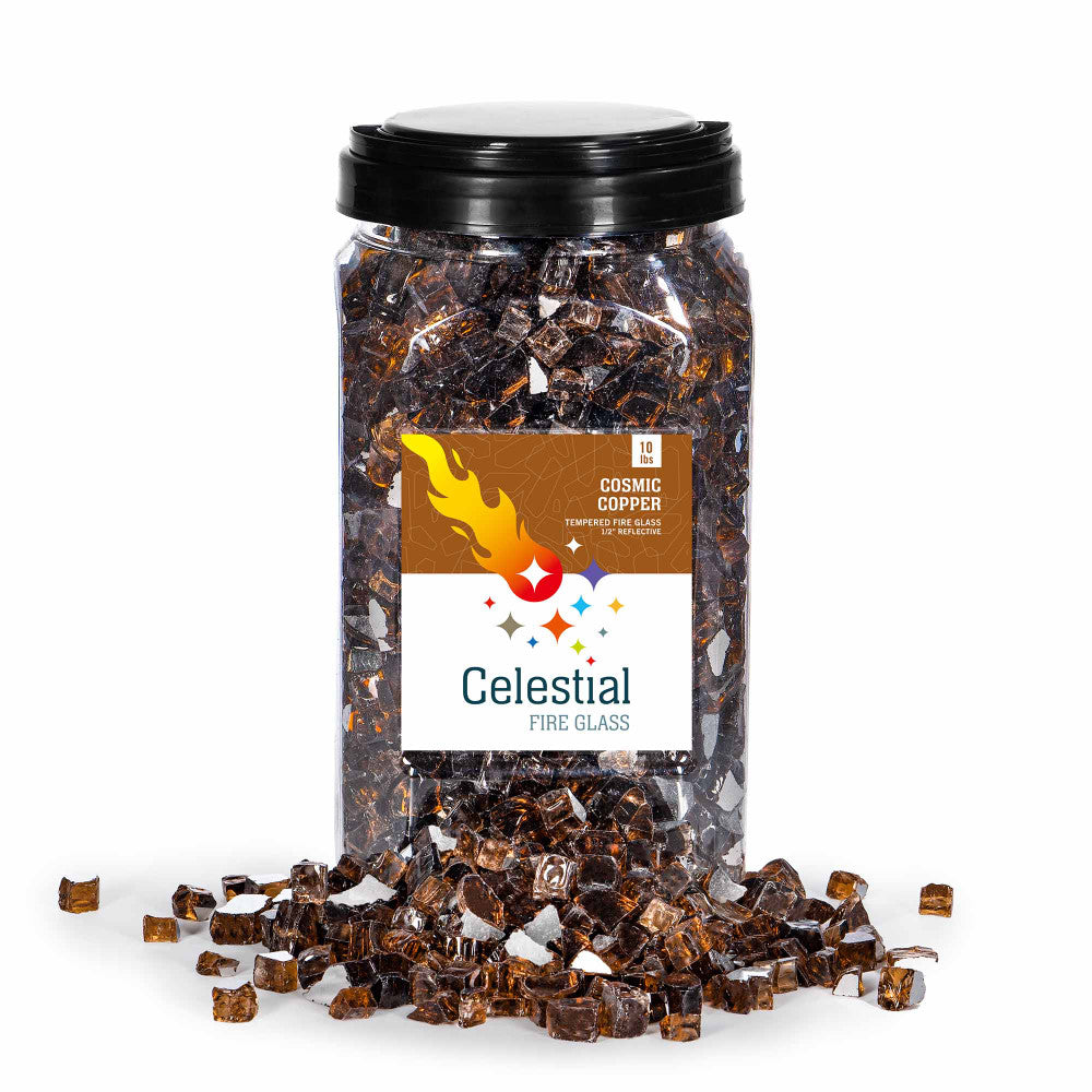 Copper fire glass - Cosmic Coper by Celestial