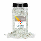 10 lb. jar of Platinum Moonlight reflective 1/2" fire glass