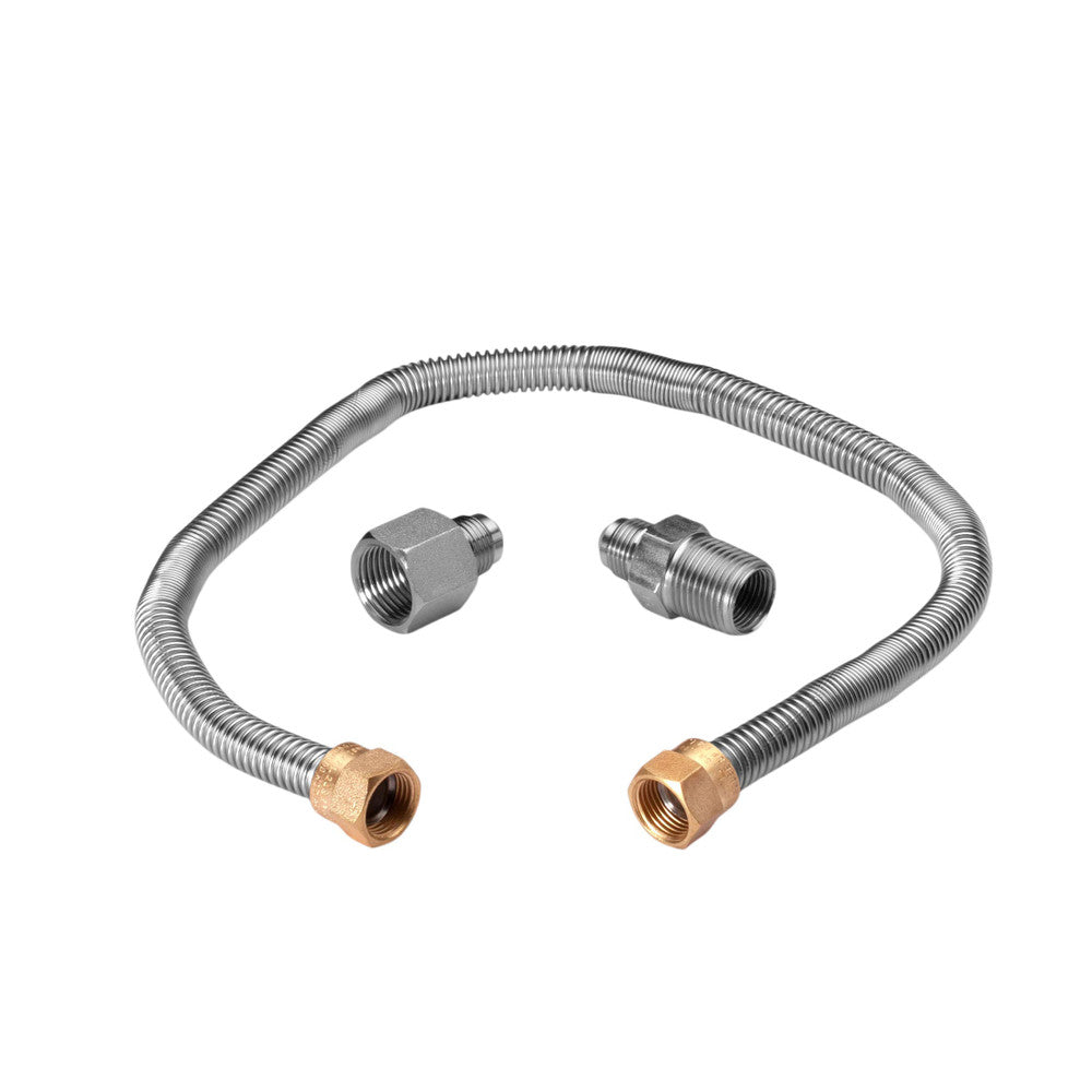 24" Whistle Free Flex hose with 1/2" NPT Adapters