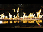 24" x 8" Rectangular Fire Pit Burner w/ Pan, Stainless Steel